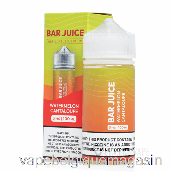 Vape Juice Pastèque Cantaloup - Jus De Barre - 100ml 0mg